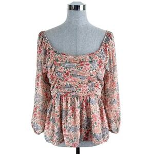 American Eagle Floral Print Women's Top